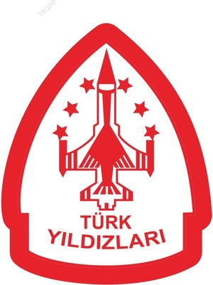 Tsc Türk Yıldızları Solo Türk Solotürk F16 Türk Bayrağı Sticker 20 cm