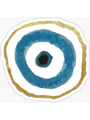 Tsc Nazar Boncuğu Model4 Sticker Oto Araba Yapıştırma 15 cm