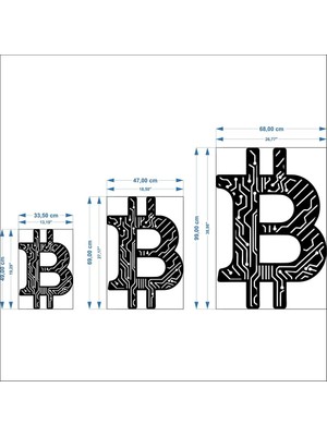 Altın Pusula Bitcoin Metal Duvar Tablosu