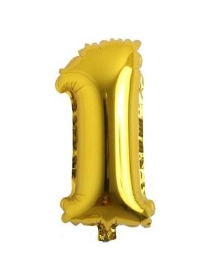 Eğlence Marketi 16 Inç 35 cm Altın Rakam Folyo Balon 1