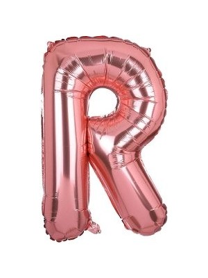 Eğlence Marketi 34'' 80 cm Rose Gold Bronze Folyo Harf Balon R