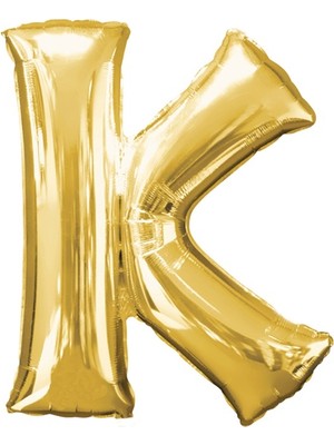Eğlence Marketi 40'' 100 cm Altın Gold Folyo Harf Balon K