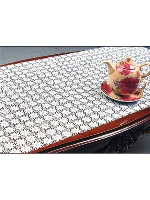 Style Pvc Dantel Kaymaz Raf Dolap Çekmeçe Örtüsü /eni : 50 cm x 5 M