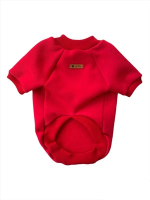 Luli Pet Basic Kırmızı Polarlı Kedi Köpek Sweatshirt