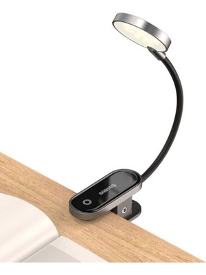 Baseus Mini LED Aydınlatmalı Klipsli Ergonomik Okuma Lambası
