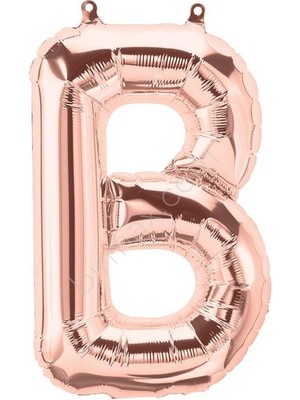 Eğlence Marketi 40'' 100 cm Rose Gold Folyo Harf Balon B