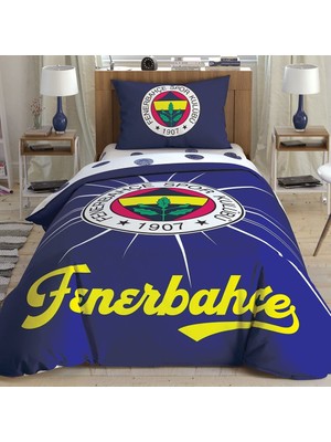 Taç Lisanslı Fenerbahçe Light Glow Tek Kişilik Nevresim Takımı