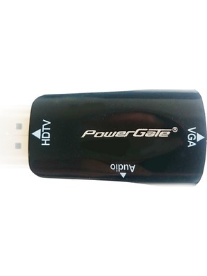 Powergate PG-HTV01 HDMI To VGA Çevirici Adaptör