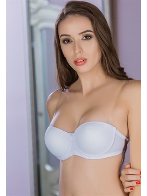 moonlight underwear 11071 Şeffaf Askılı Desteksiz Sütyen