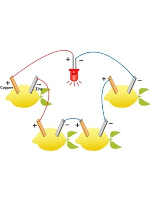 Hellove Limon Deney Seti Limondan Elektrik Üretimi Yapım Seti Limon Pili