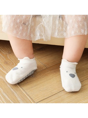 1 Çift Moda Zemin Çorap Sevimli Anti-Skid Hafif Y Boyaları Günlük Kullanım Için Kayma Çorapları