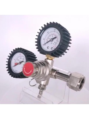 Çift Ölçer Azot Bira Kahve Içecek Gaz Regülatörü CGA320 0-80PSI(Yurt Dışından)