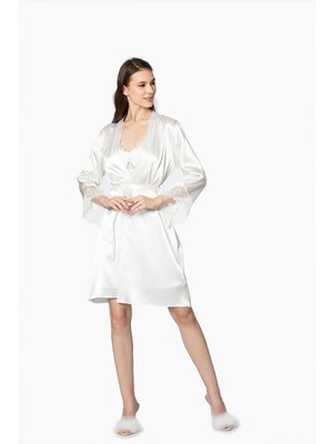 Pierre Cardin Saten Altılı Çeyiz Seti 6040 Ekru