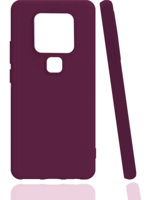 Tekno Grup Tecno Camon 16 Kılıf Kamera Korumalı Mat Premium Silikon Kılıf Mürdüm Mürdüm