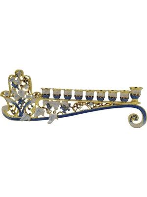 Dolity Vintage Chanukah Menorah Candelabra Dinler Mumluk Parti Süsleme (Yurt Dışından)