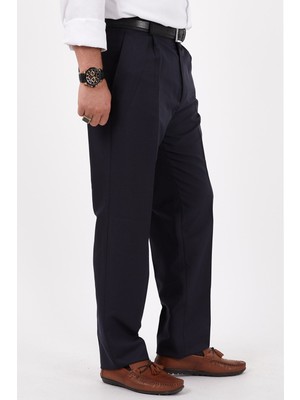 Sippo Trade Erkek Büyük Beden Klasik Siyahkumaş Pantolon