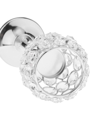 Dolity Kristal Mumluk Tealight Şamdan Centerpiece Ziyafet Gümüş 16.5 cm (Yurt Dışından)