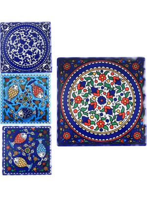 B Baosity Kupası Mat Placemats Koruma Masa Boyama Desen Sanat Mat Mutfak Kase Için (Yurt Dışından)