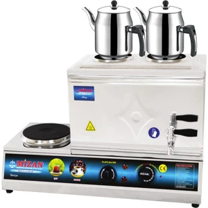25 Lik Elektrikli 20 Litre 2 Demlikli Çay Kazanı Hediyeli