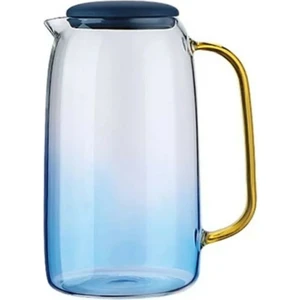 Tasarım Evi Blue Life Borosilikat 1500 ml Isıya Dayanıklı Renkli Trend Cam Sürahi