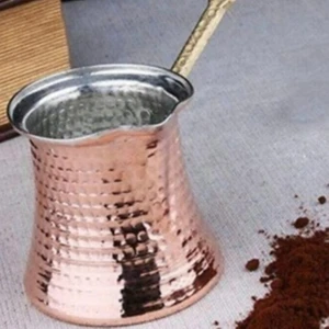 Ymn Bakircilik 05 No 3-4 Kişilik Bakır Cezve Türk Kahve Cezvesi