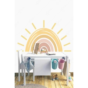 Büyük Güneş Gökkuşağı Çocuk Bebek Odası Sticker