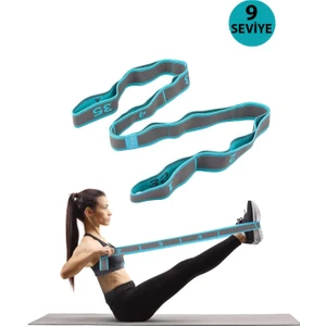 9 Farklı Seviyeli Direnç Bandı Spor Egzersiz Aerobik Pilates Squat Lastiği Fitness Yoga