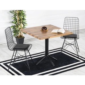 Trendy Assel Alvin 2 Kişilik Yemek Masası Takımı – Mutfak Masası Takımı (80 x 80 Cm)