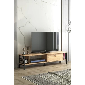 Wood'n Love Defne Tv Ünitesi  Atlantik Çam  Siyah
