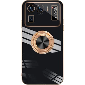 Shin-Wo Xiaomi Mi 11 Ultra Kılıf Için Halka Tutucu Telefon Kılıfı ile Lüks Kaplama (Yurt Dışından)