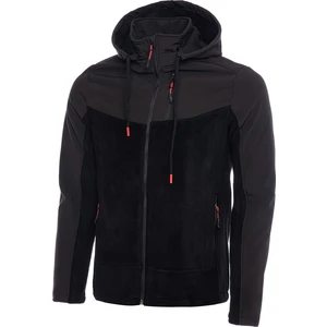 Ghassy Co. Ghassy Co Erkek Çıkarılabilir Kapüşonlu Softshell/polar Garnili Spor Ceket