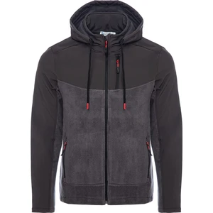 Ghassy Co. Ghassy Co Erkek Çıkarılabilir Kapüşonlu Softshell/polar Garnili Spor Ceket