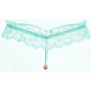 Asist Secret Magic ASM0232 Bayan Turkuaz Dantel  Boncuk O Gece String