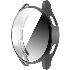 Samsung Galaxy Watch 4 44mm Ekran Koruyuculu Kasa Koruyucu 02 Siyah
