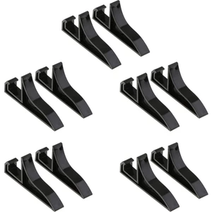 10 Parça Şövale Standları Bulaşık Plakası Resim Fotoğraf Çerçevesi Raf Tutucu Black_s (Yurt Dışından)