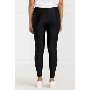 Yeni İnci Parlak Siyah Yoga Fıtness Pilates Koşu Sporcu Taytı Tek Alt