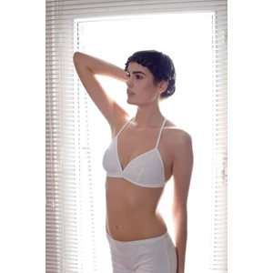 Yeni İnci Ten Rengi Ince Askılı Penye Üçgen Sütyen