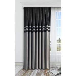 Ne Bumu Roma Ters Bordürlü Sık Pileli (1/3) Fon Perde