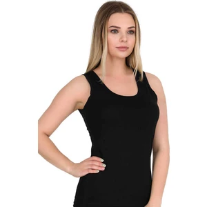 Kadın Geniş Askılı Siyah Ribana Atlet (2015)