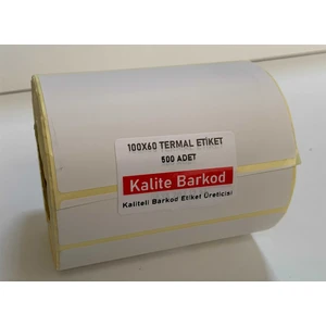 Kalite Barkod Termal Etiket - Rulo Barkod Etiketi 100X60