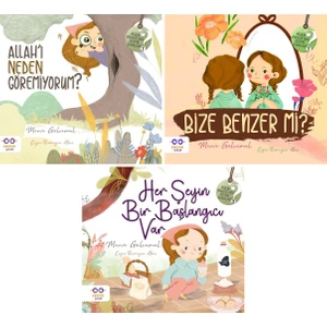 Küçük Merve'nin Büyük Soruları 3 Kitap Set / Merve Gülcemal / Allah'ı Neden Göremiyorum - Bize Benzer Mi? - Her Şeyin Bir Başlangıcı Var