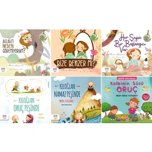 Merve Gülcemal 6 Kitap Set / Allah'ı Neden Göremiyorum - Bize Benzer Mi? - Her Şeyin Bir Başlangıcı Var - Keloğlan Oruç Peşinde - Keloğlan Namaz Peşinde - Kalbimin Süsü Oruç