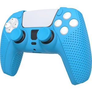 Sony Dobe Playstation 5  Dualsense Gamepad Slikon Koruyucu Set, Ps5 Slikon Kılıf ve Analog Koruyucu  Mavi