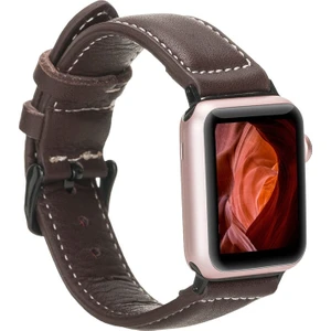 Plm Apple Watch Uyumlu Deri Kordon 42-44-45MM Nm1-As3 Kahverengi