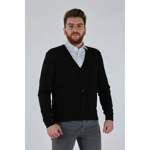 De Blasıo Minimalist V Yaka Erkek Hırka - Oversized & Şık