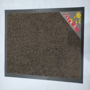 Nem Alıcı Kalın Iç Dış Kapı Önü Paspas Sarı Gül Sticker 50 x 75 cm Kauçuk Kenar