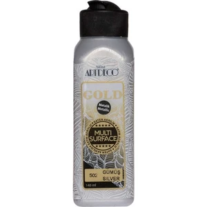 Gold : Multi-Surface Metalik Akrilik Boya : 140 ml : Gümüş