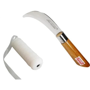 Aşı Bıçağı Seti + Aşı Bantı Yatağan El Yapımı Paslanmaz Çakı