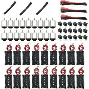 18 Takım Dc Motor Kiti - Mini Elektrikli 1.5-3V 24000RPM Hobi Motoru