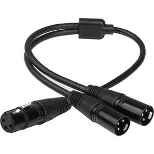Xlr Y-Kablo Kadın Xlr 2 Erkek Xlr Mic Birleştirici Y Kordon Mikrofon Adaptörü (Yurt Dışından)